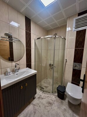 Regadera, amenidades de baño gratuitas, secadora de cabello, pantuflas 