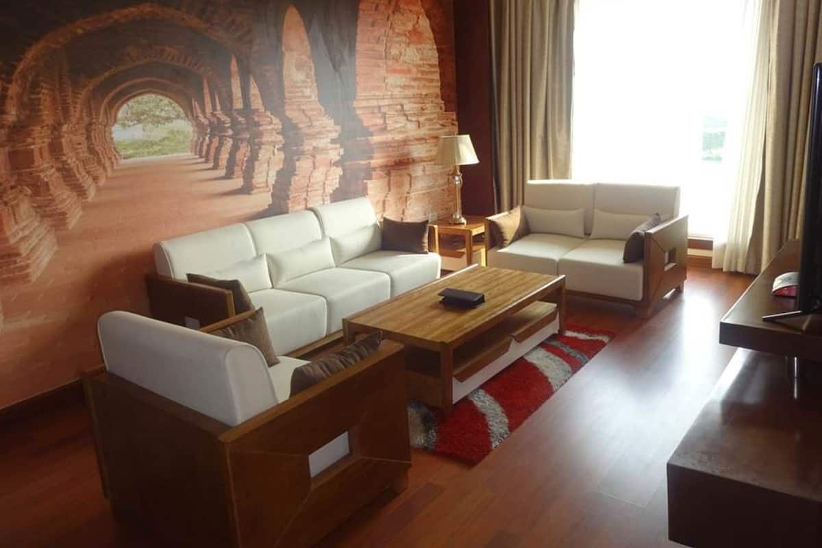 Exklusiv svit - 1 sovrum | Vardagsrum | Platt-tv