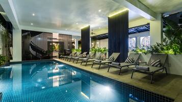 Indoor pool, outdoor pool