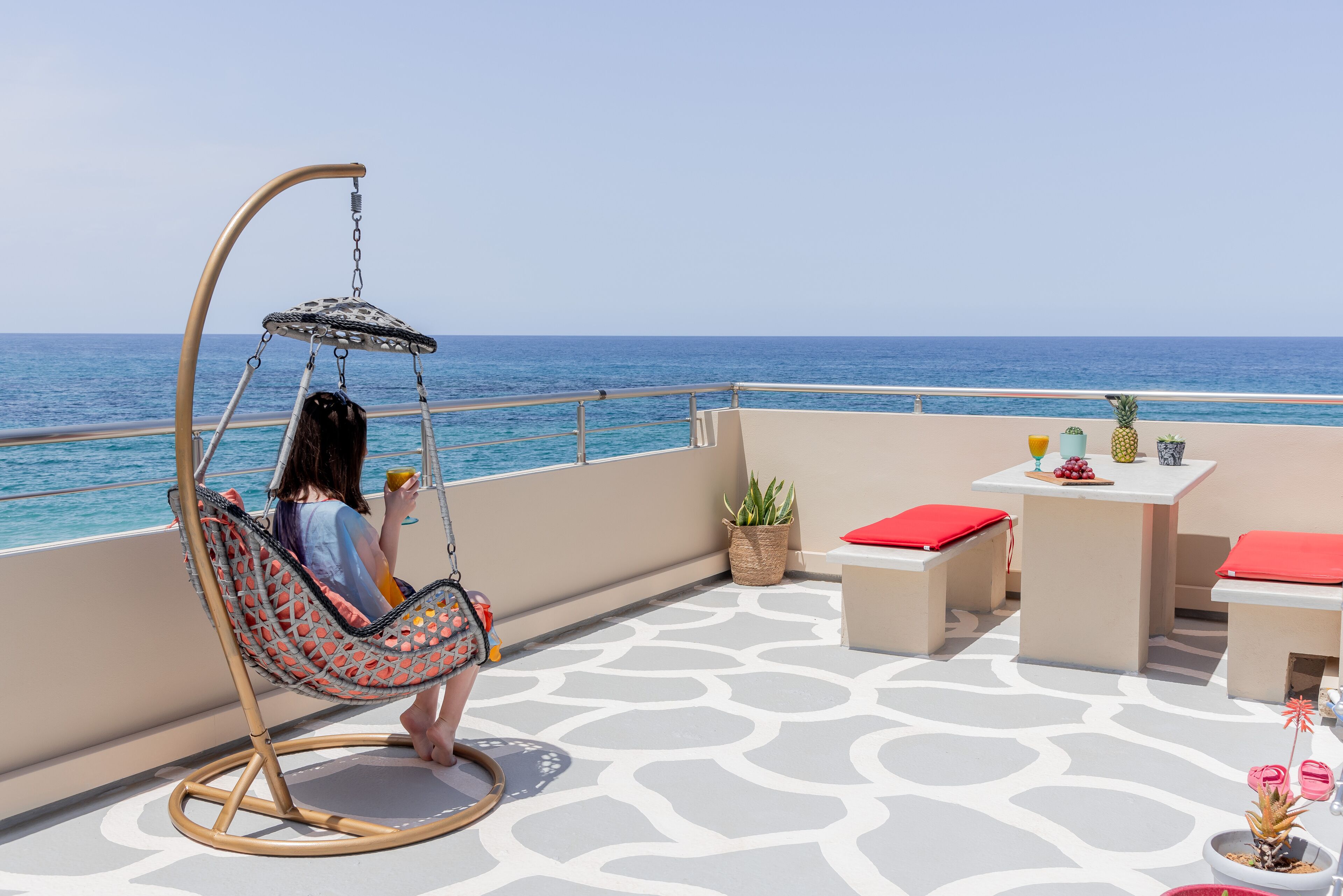 Family Apartment, Sea View (Private Roof Terrace) | Terrace/patio