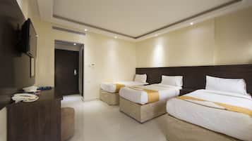 Minibar, in-room safe, desk, laptop workspace