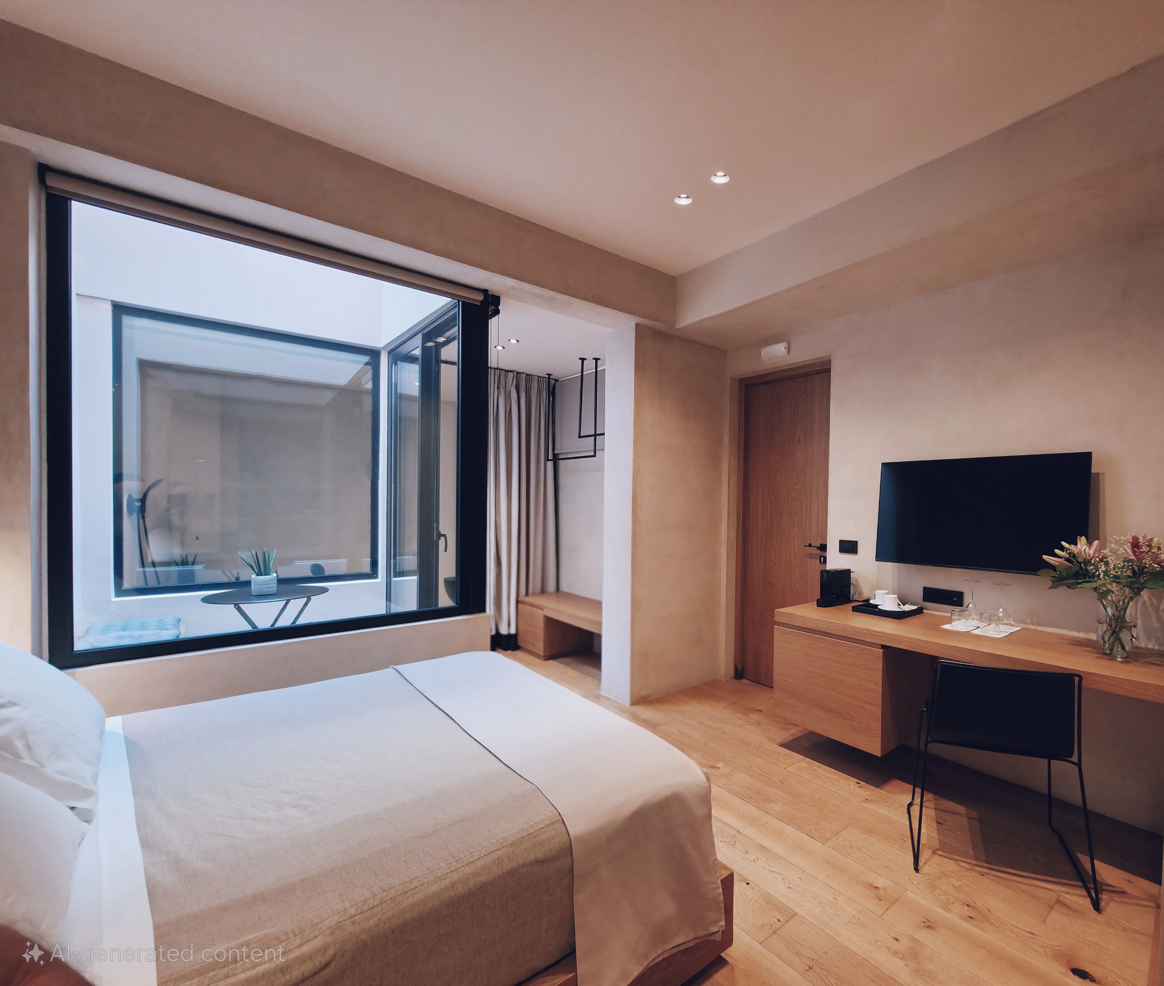 Design Suite with Indoor Hot Tub | 1 bedroom, premium bedding, free minibar items, in-room safe