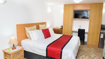 Desk, blackout drapes, rollaway beds, free WiFi