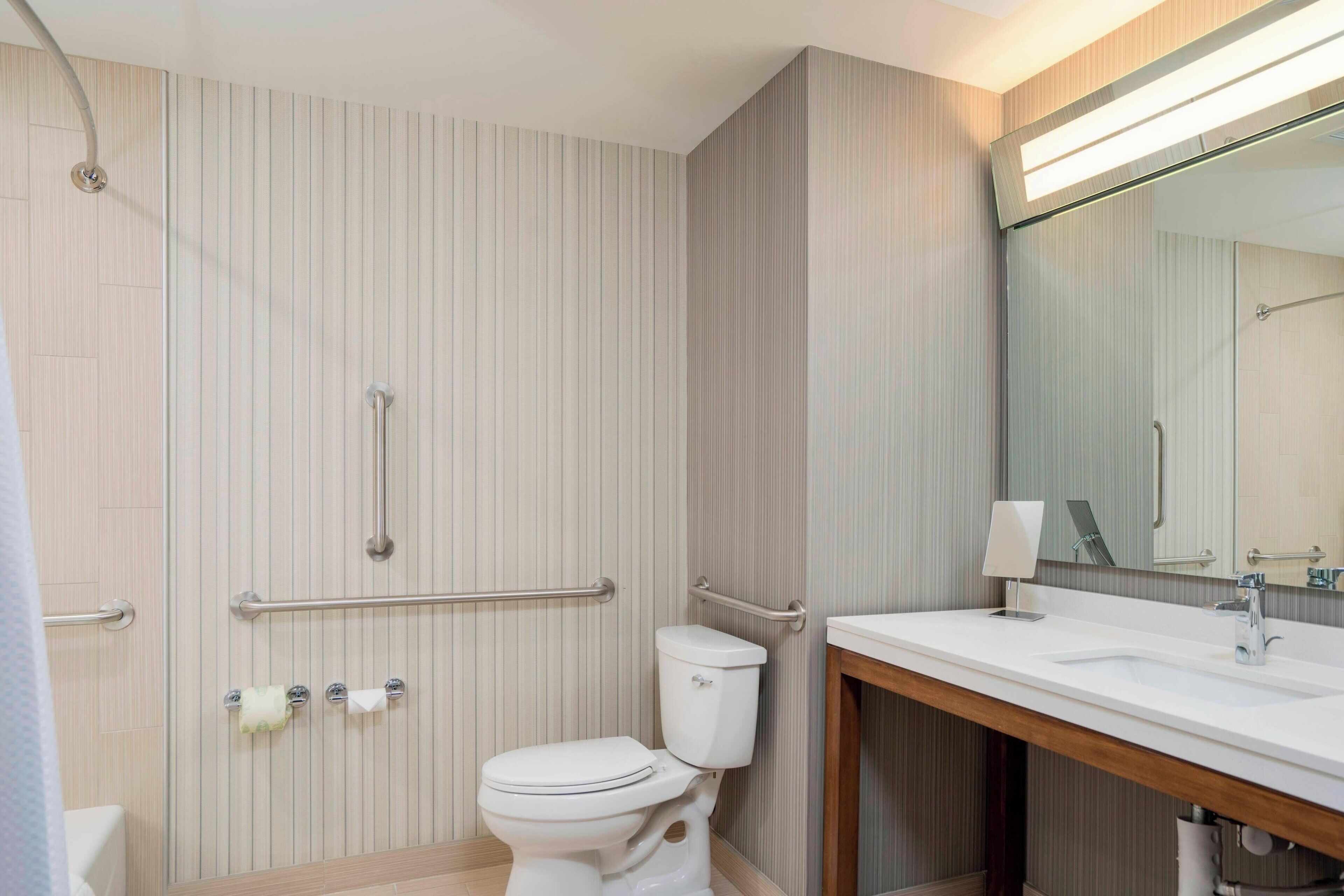 free toiletries, hair dryer, towels, soap