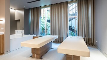 Tratamientos corporales, tratamientos faciales, 5 salas de tratamientos 