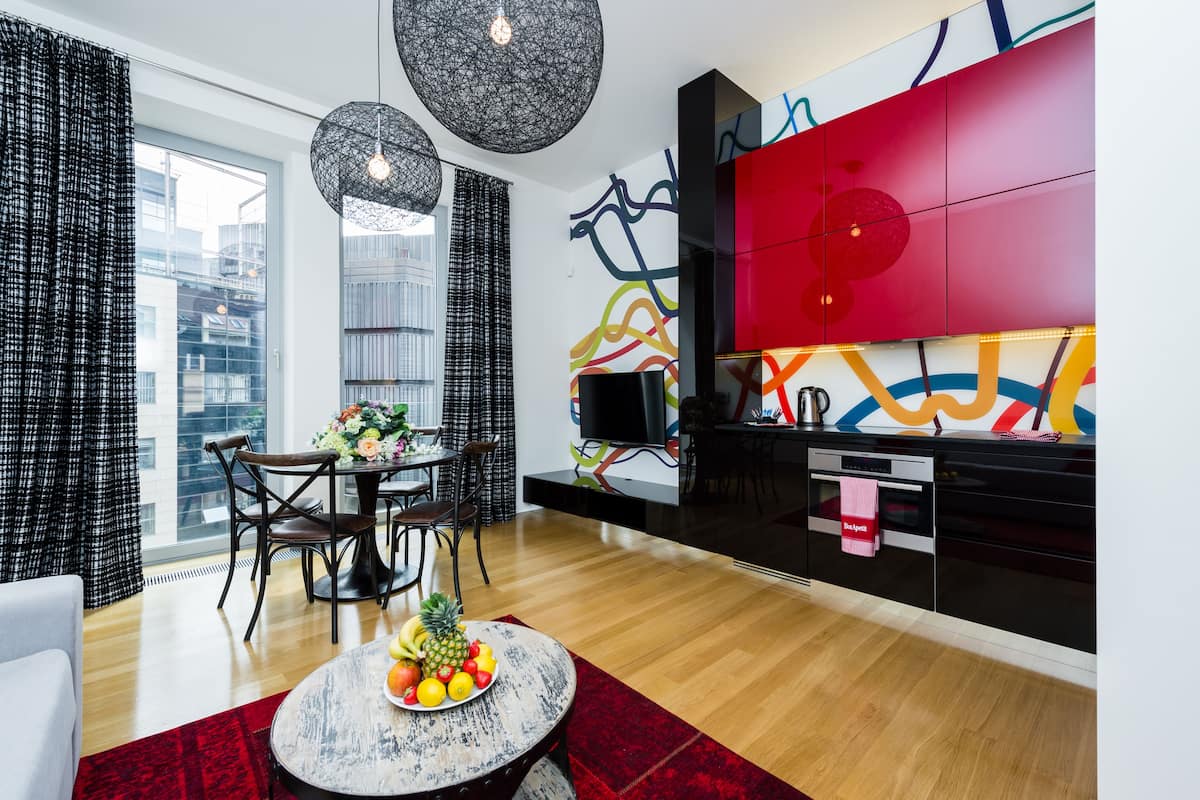 Appartement, 1 chambre, cuisine, vue ville | Vue de la chambre