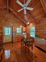 Cabin, 1 Queen Bed (297: As Good As It Gets) | Private kitchen | Mini-fridge, microwave, coffee/tea maker, toaster