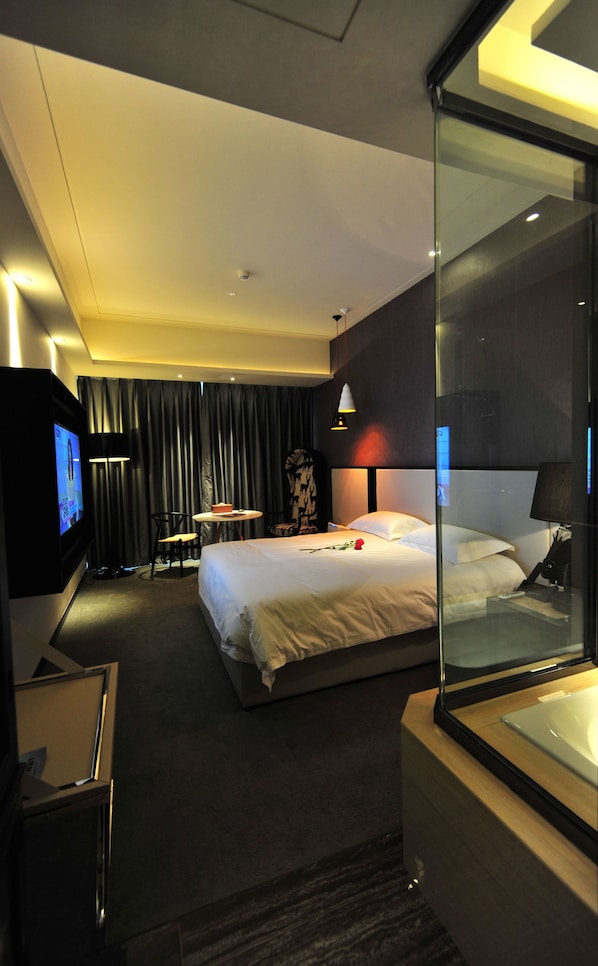 蝶尚大床房 | 書桌、遮光布/窗簾、熨斗/熨衣板、免費無線上網