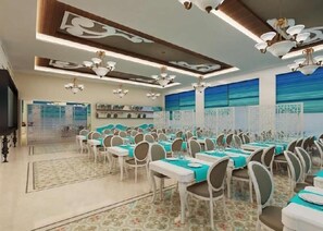 Se sirven desayunos, almuerzos y cenas; cocina turca