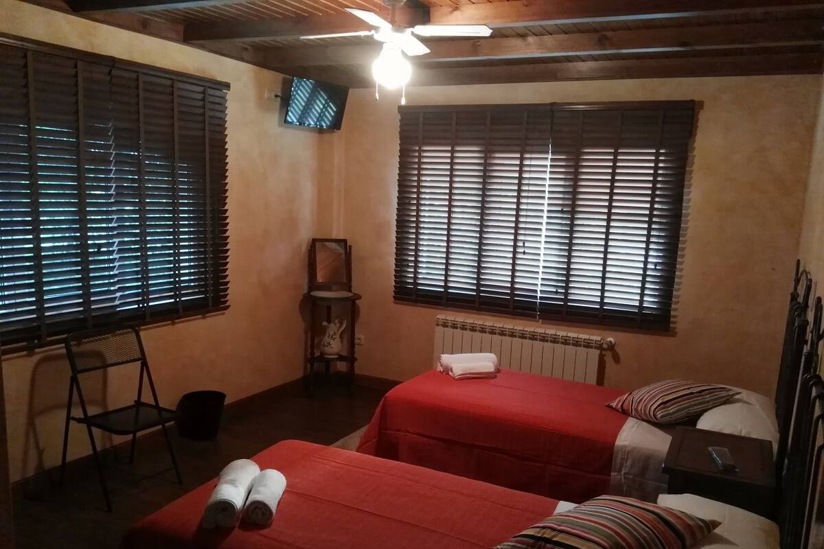 Chambre avec lits jumeaux