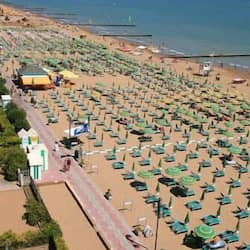 Beach nearby, sun loungers, beach umbrellas