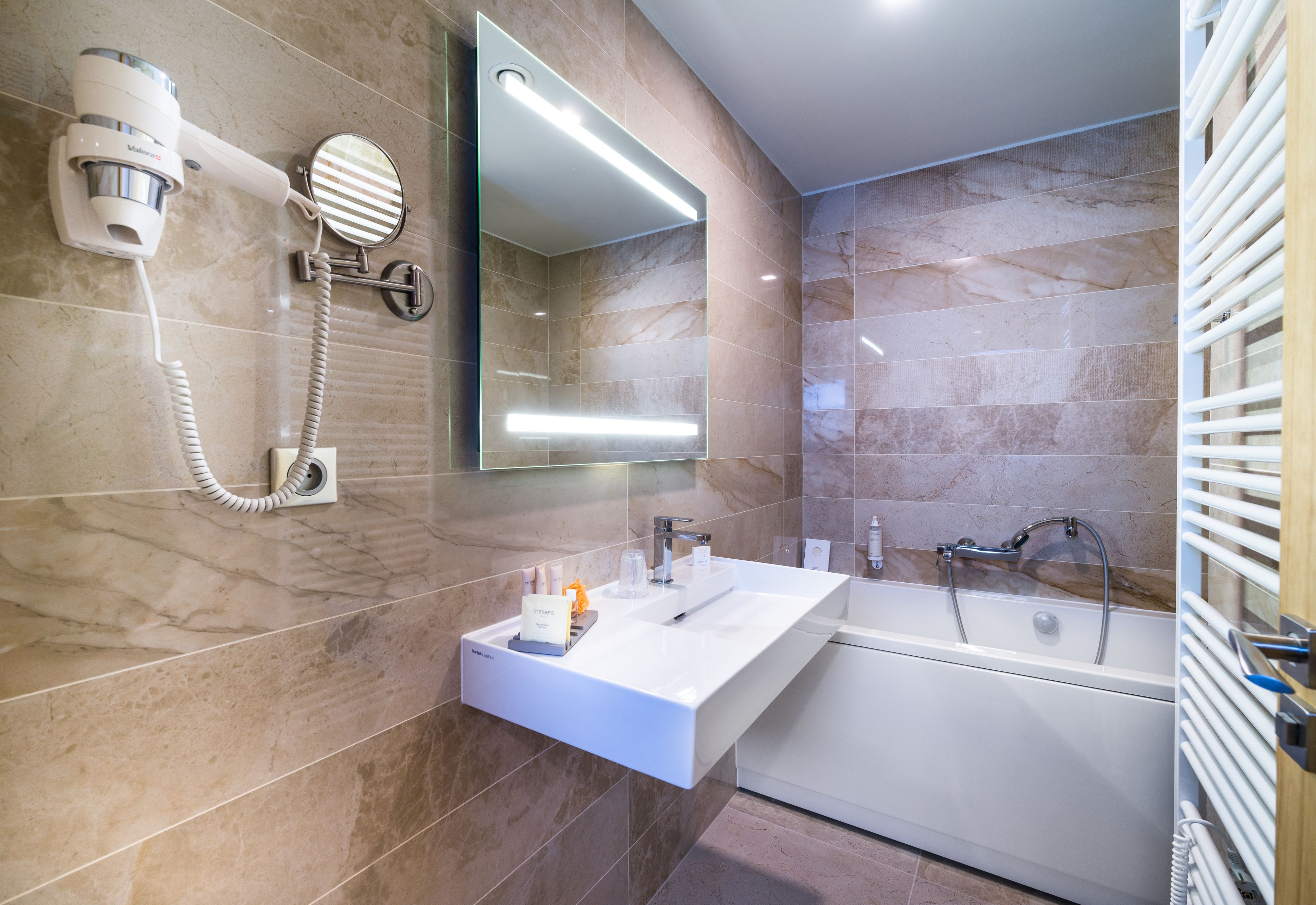 deluxe suite | bathroom | free toiletries, hair dryer, dressing gowns, slippers