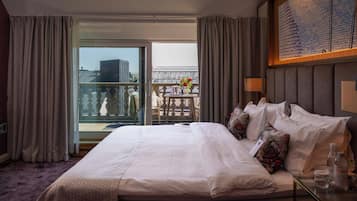 Penthouse Executive Terrace Suite | 1 間臥室、埃及棉床單、高級寢具、羽絨被