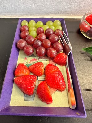 Daily self-service breakfast (EUR 10 per person)