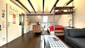 Comfort-Studio, Kochnische | 1 Schlafzimmer, hochwertige Bettwaren, Minibar, Zimmersafe