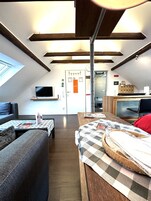 舒适开间, 简易厨房 | 1 多间卧室、高档床上用品、迷你吧、客房内保险箱