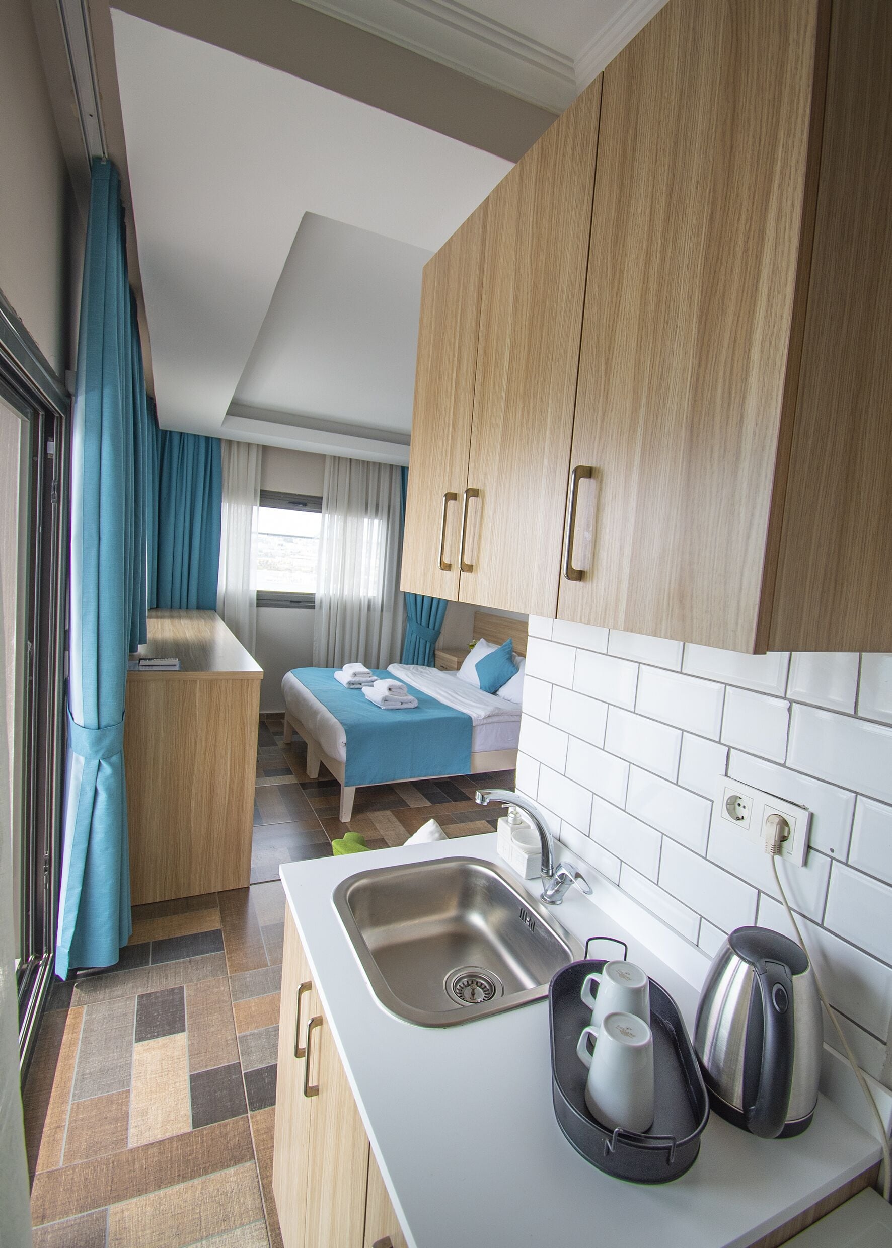 studio, sea view | 1 bedroom, premium bedding, individually decorated