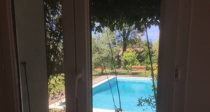 quiet charming little house with pool and sea walk in Porticcio center