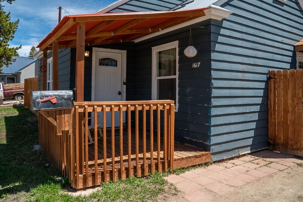 Covered porch built Summer 2019