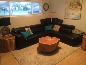 Smart TV, chimenea, videojuegos, libros