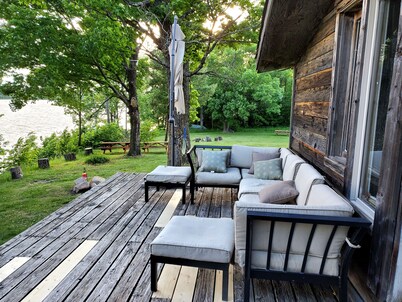 Cozy Lake Front Cabins perfect for summer, fall and winter