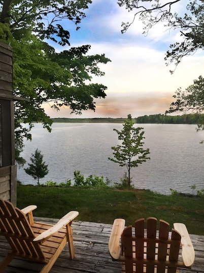 Cozy Lake Front Cabins perfect for summer, fall and winter