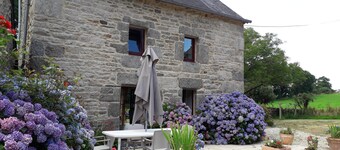 Typical Breton house in the countryside