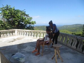 get your hair braided while enjoying the view