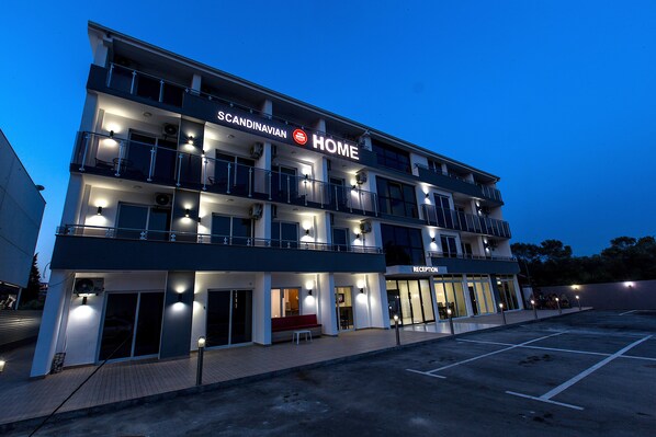 Front of property – evening/night