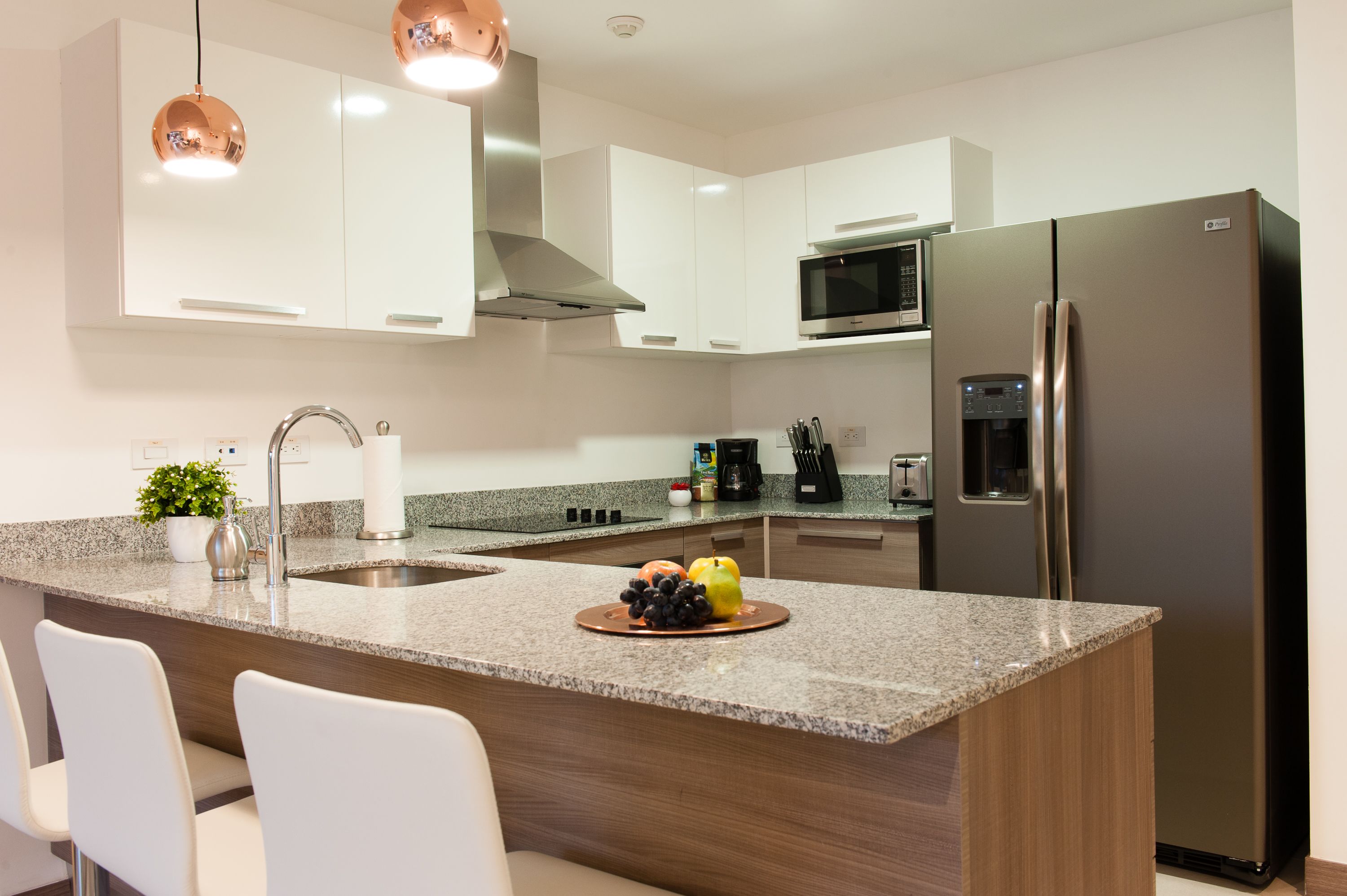 Luxury Apartment, 2 Bedrooms, City View, Tower | Private kitchen | Full-sized fridge, microwave, oven, stovetop