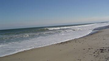 Vlak bij het strand