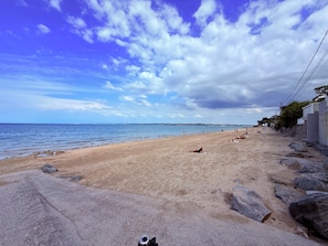 Beach nearby, beach towels