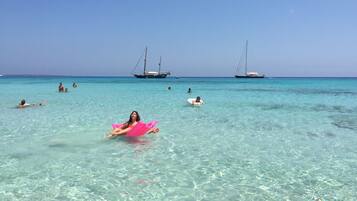 Nära stranden och strandhanddukar