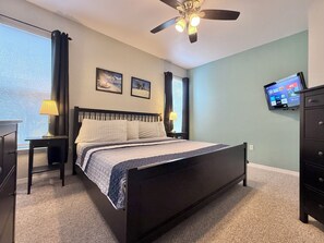 2 bedrooms, iron/ironing board, travel crib, free WiFi