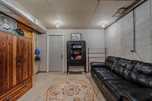 TV, fireplace, DVD player