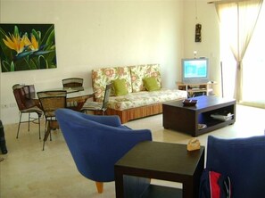 TV, DVD player, books, video library - Ocean View Penthouse Condo in Charming Playa Del Carmen Mexico (Playa del Carmen)