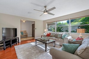 Téléviseur connecté, lecteur de DVD, livres