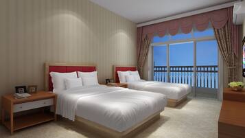 Minibar, desk, blackout curtains, soundproofing