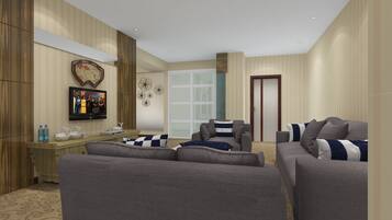 Suite estándar | Minibar, escritorio, cortinas blackout y insonorización