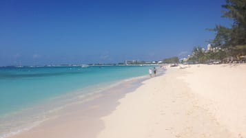 Plage à proximité, chaises longues, serviettes de plage