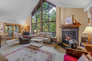 TV, fireplace, DVD player