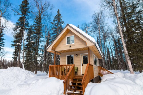 Talkeetna Tiny House Cabin Denali Indoor Sauna/firepit/bike/ski/multi-use trails
