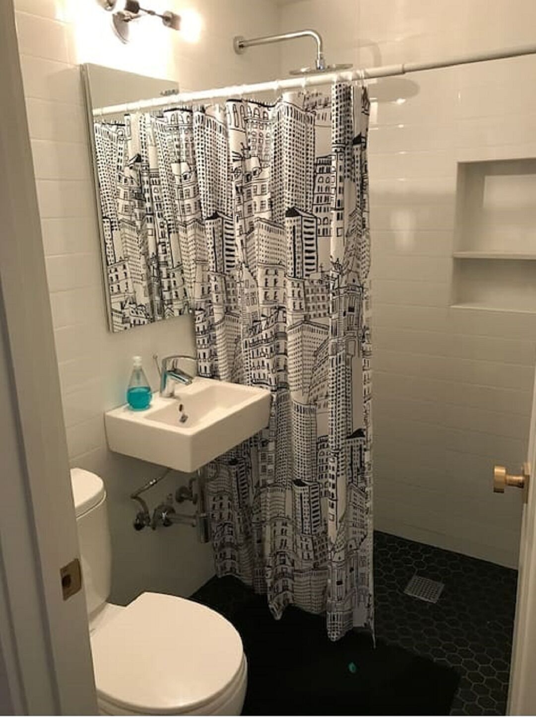 Hair dryer, towels, toilet paper