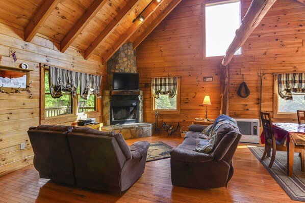 TV, fireplace, DVD player, table football