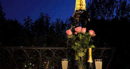 Outrageously Romantic, with Spectacular Eiffel View from the Balcony