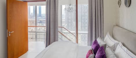 Duplex, 2 chambres, vue sur la ville | 2 chambres, draps en coton égyptien, literie de qualité