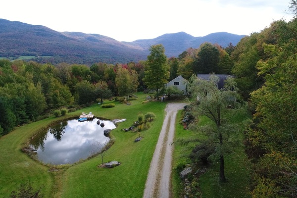 Areal view of the property.