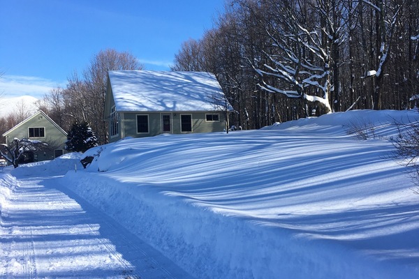 A blue bird day after a big snowfall.