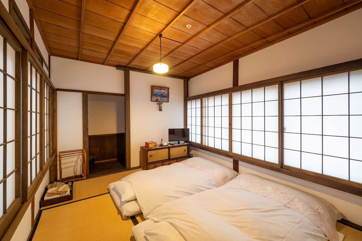 Japanese Style Room for 2 People, Shared Bathroom | In-room safe, WiFi (free), bed sheets