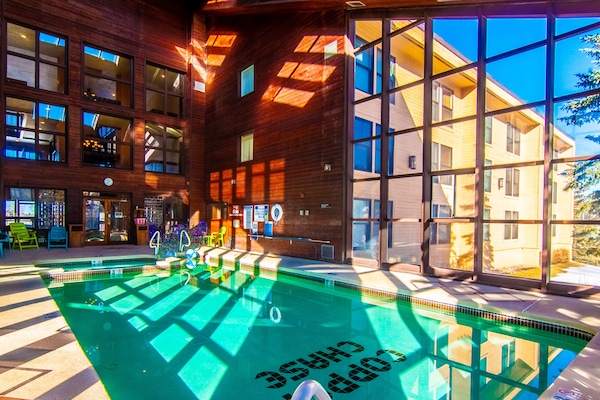 Indoor pool, a heated pool
